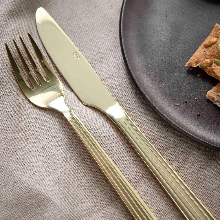 RAW bestiksæt 24 dele champagne